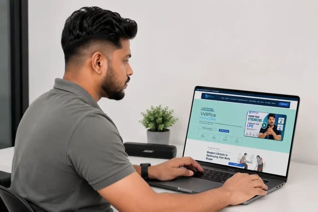 Online fitness classes process - Work Flow
